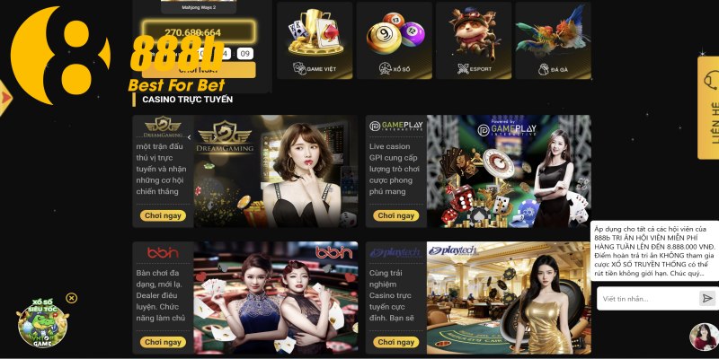 Hướng dẫn tham gia cá cược tại casino 888B